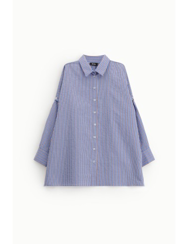 Camisa Comprida às Riscas com Mangas Cut-Out Dixie