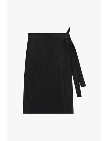 Saia midi envelope com cinto lateral Dixie