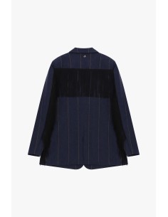 Blazer às riscas com franjas decorativas Dixie 2