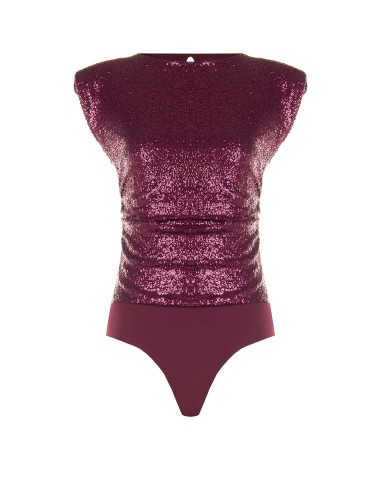 Body coberto de lantejoulas com alças Rinascimento