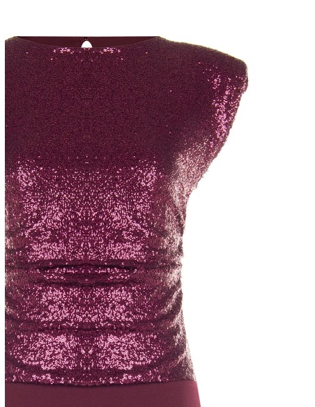 Body coberto de lantejoulas com alças Rinascimento