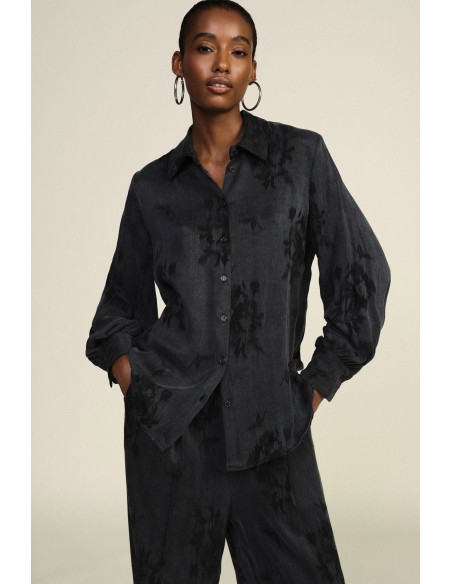 Camisa Dixie com padrão floral e mangas compridas