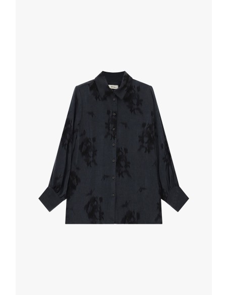 Camisa Dixie com padrão floral e mangas compridas