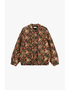 Bomber com estampado floral e fundo elástico Dixie
