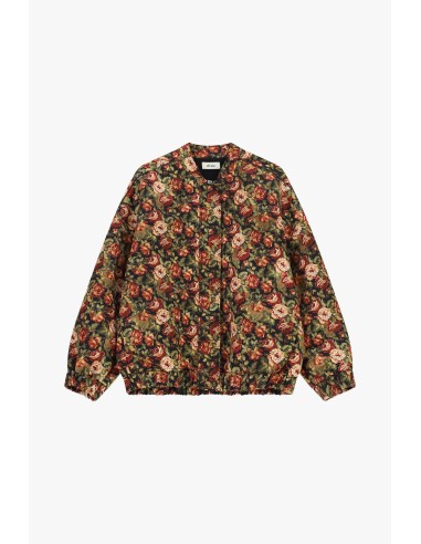 Bomber com estampado floral e fundo elástico Dixie