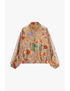 Blusão bomber com estampado dos signos do zodíaco e fecho frontal Dixie