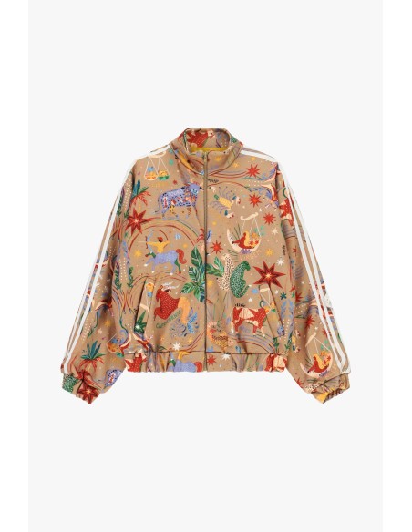 Blusão bomber com estampado dos signos do zodíaco e fecho frontal Dixie