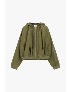 Bomber com capuz e fecho frontal Dixie