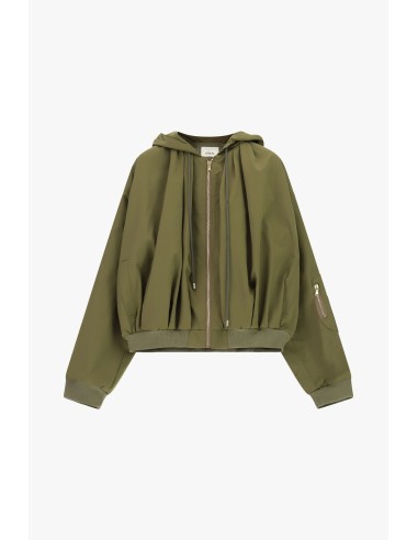 Bomber com capuz e fecho frontal Dixie