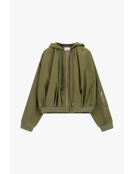 Bomber com capuz e fecho frontal Dixie