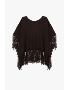 Poncho com franjas nas mangas e na parte inferior Please 2