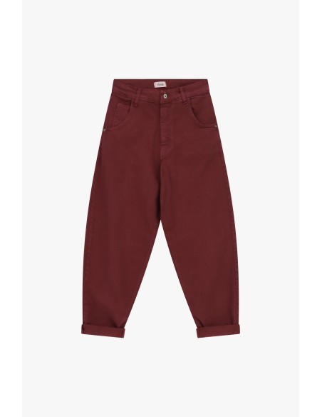 Calças de corte chino com dobra no tornozelo Dixie