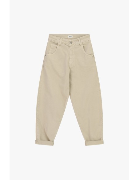 Calças de corte chino com dobra no tornozelo Dixie