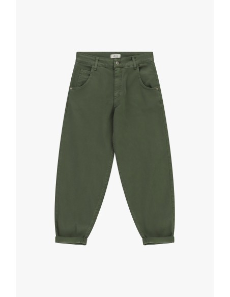 Calças de corte chino com dobra no tornozelo Dixie