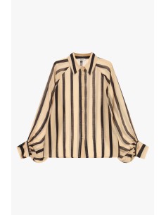 Camisa às riscas com botões e mangas amplas Dixie 2