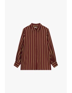 Camisa às riscas verticais com punhos abotoados Dixie 2