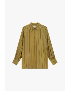 Camisa às riscas verticais com punhos abotoados Dixie 2