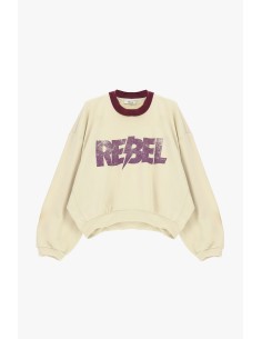 Sweatshirt de gola redonda com estampado gráfico Rebel Dixie 2