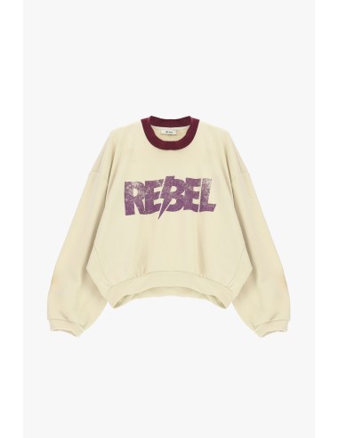 Sweatshirt de gola redonda com estampado gráfico Rebel Dixie