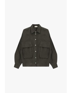 Camisa oversize com bolsos maxi e cordão Dixie 2