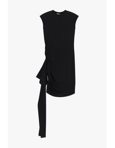 Vestido curto com detalhe drapeado lateral Dixie