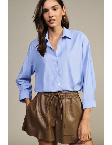 Camisa oversize com mangas a três quartos Dixie
