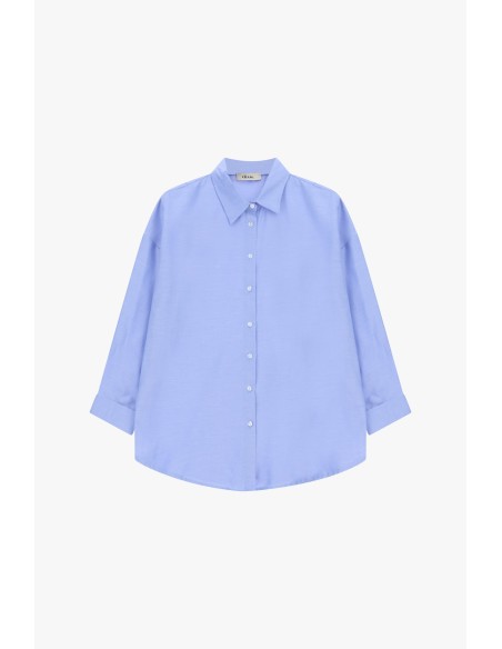 Camisa oversized com mangas a três quartos Dixie