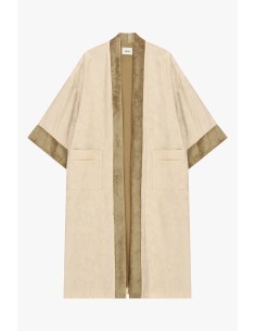 Casaco Duster Jacquard com Mangas Amplas Dixie