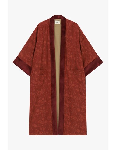 Casaco Duster Jacquard com Mangas Amplas Dixie