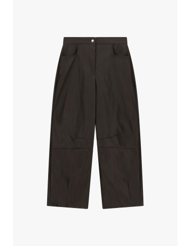 Calças largas de cintura subida com bolsos oblíquos Dixie
