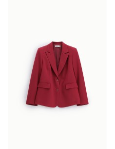 Blazer com lapelas de bico e bolsos com aba, por favor 2