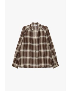 Camisa aos quadrados de mangas compridas e gola clássica, por favor 2