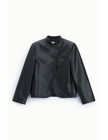 Blazer curto com fecho assimétrico de botão Please