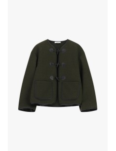 Casaco-camisa com bolsos frontais e fecho de mola, por favor 2