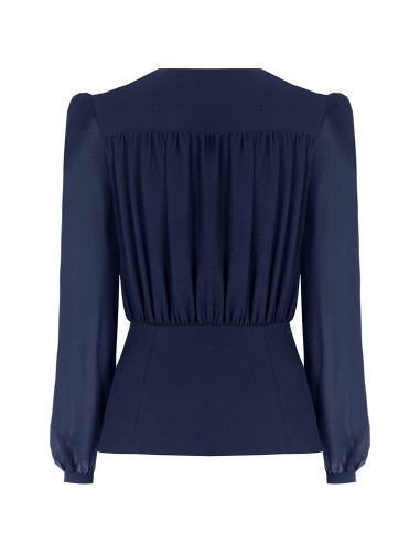 Camisa Studio em Georgette Semitransparente Rinascimento