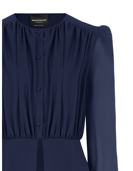 Camisa Studio em Georgette Semitransparente Rinascimento