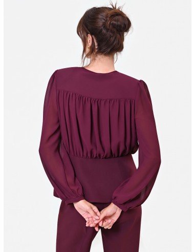 Camisa Studio em Georgette Semitransparente Rinascimento