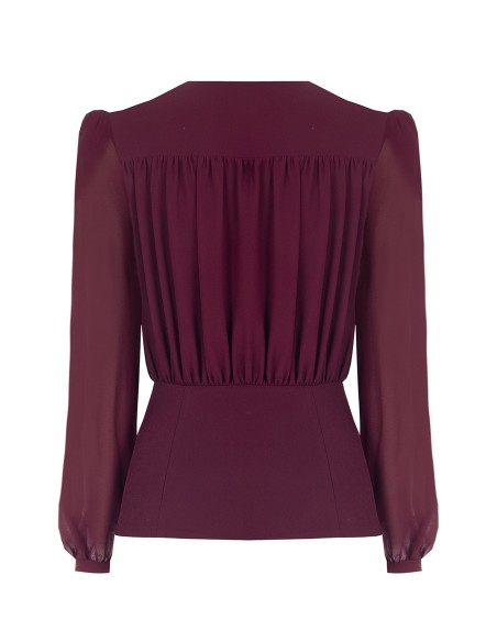 Camisa Studio em Georgette Semitransparente Rinascimento