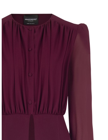 Camisa Studio em Georgette Semitransparente Rinascimento