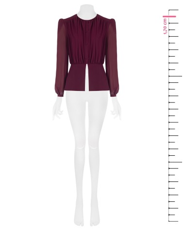 Camisa Studio em Georgette Semitransparente Rinascimento