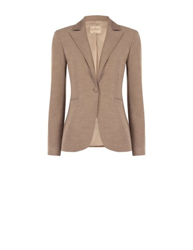 Blazer cintado em poliviscose com botão a condizer Rinascimento