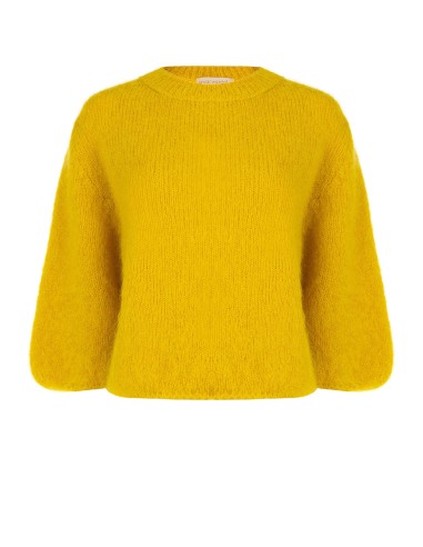 Camisola oversized em mistura de mohair com mangas a 3/4 Rinascimento