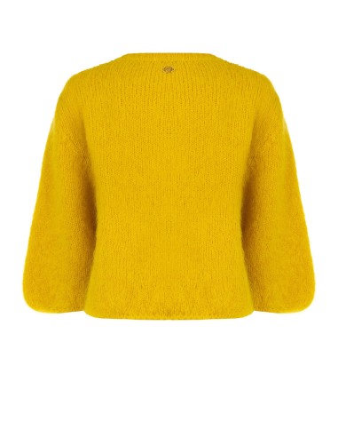 Camisola oversized de mistura de mohair com mangas a 3/4 Rinascimento