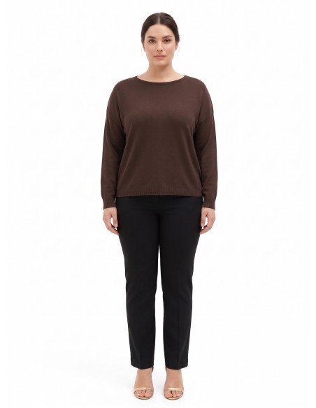 Camisola Curvy Larga com Decote à Barca Rinascimento Curvy