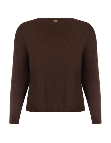 Camisola Curvy Ampla com Decote à Barca Rinascimento Curvy
