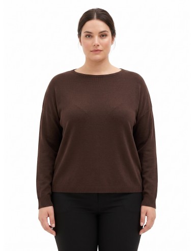 Camisola Curvy Ampla com Decote à Barco Rinascimento Curvy