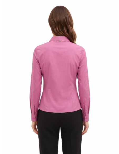 Camisa cintada e justa em algodão Rinascimento