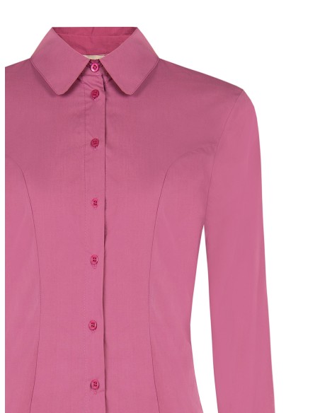 Camisa cintada e justa em algodão Rinascimento