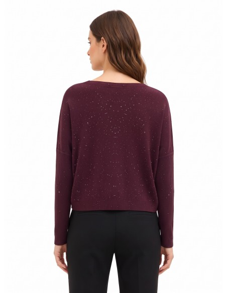 Camisola oversized com lantejoulas Rinascimento