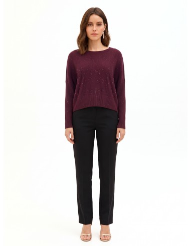 Camisola oversized com lantejoulas Rinascimento